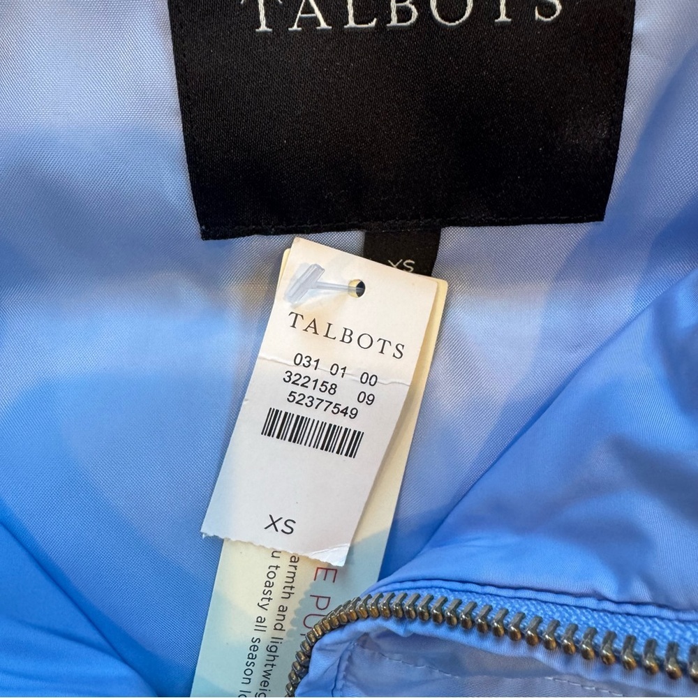 Talbots Light Blue Quilted Vest - Picture 3 of 4